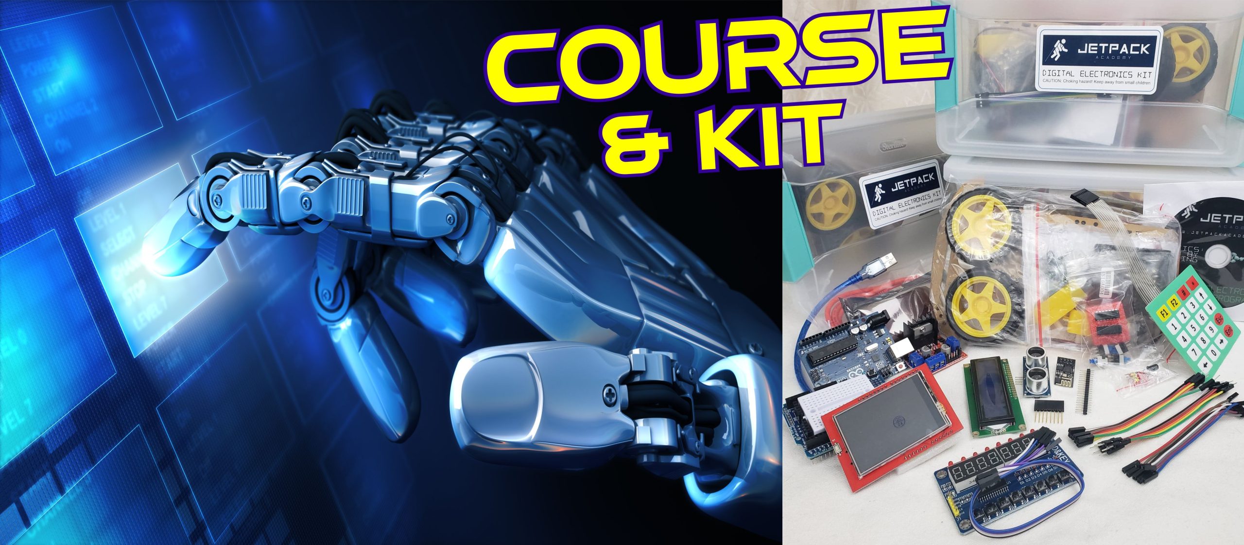 Bundle package: Robotics: Learn by building module 2: Digital Electronics  with the digital electronics kit!