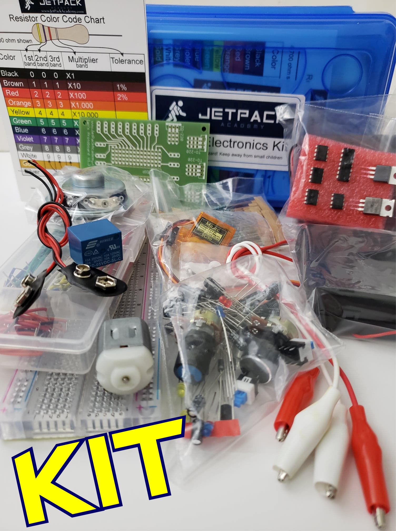 Bundle package: Robotics: Learn by building module 1: Electricity &  Electronics with the Analog electronics kit!